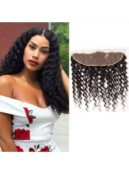 13x6 Lace Frontal Curly Wave Hair High Quality 